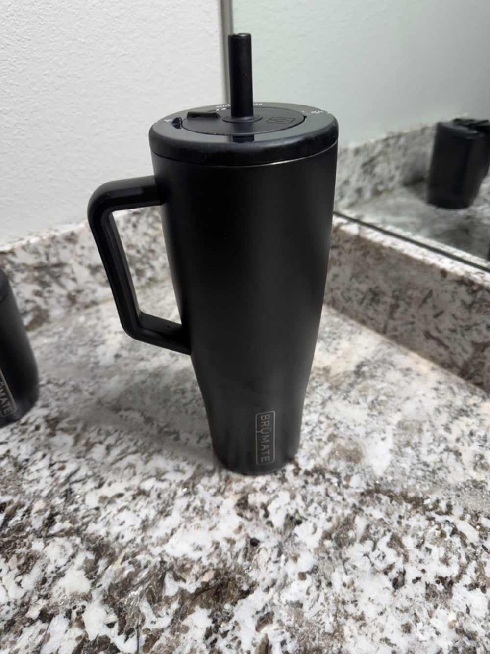 Brumate Matte Black Insulated Travel Tumbler 45oz & Mug Set 15oz - Picture 7 of 11